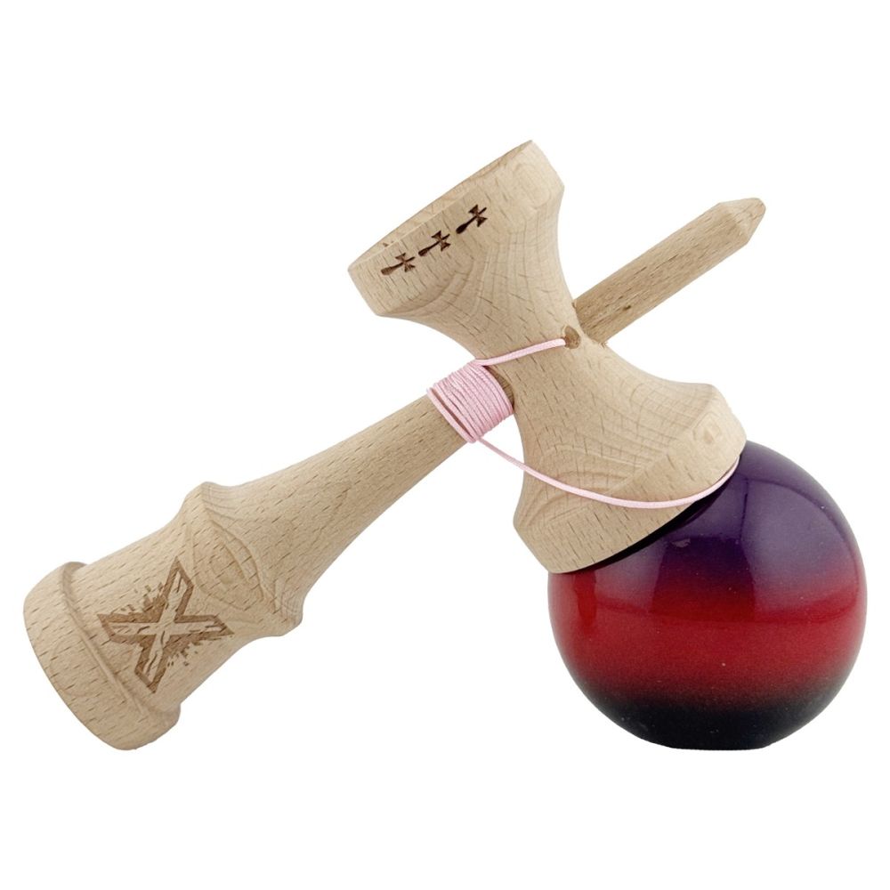 Jucarie de indemanare din lemn, Kendama X, Flippy Big Cups V2