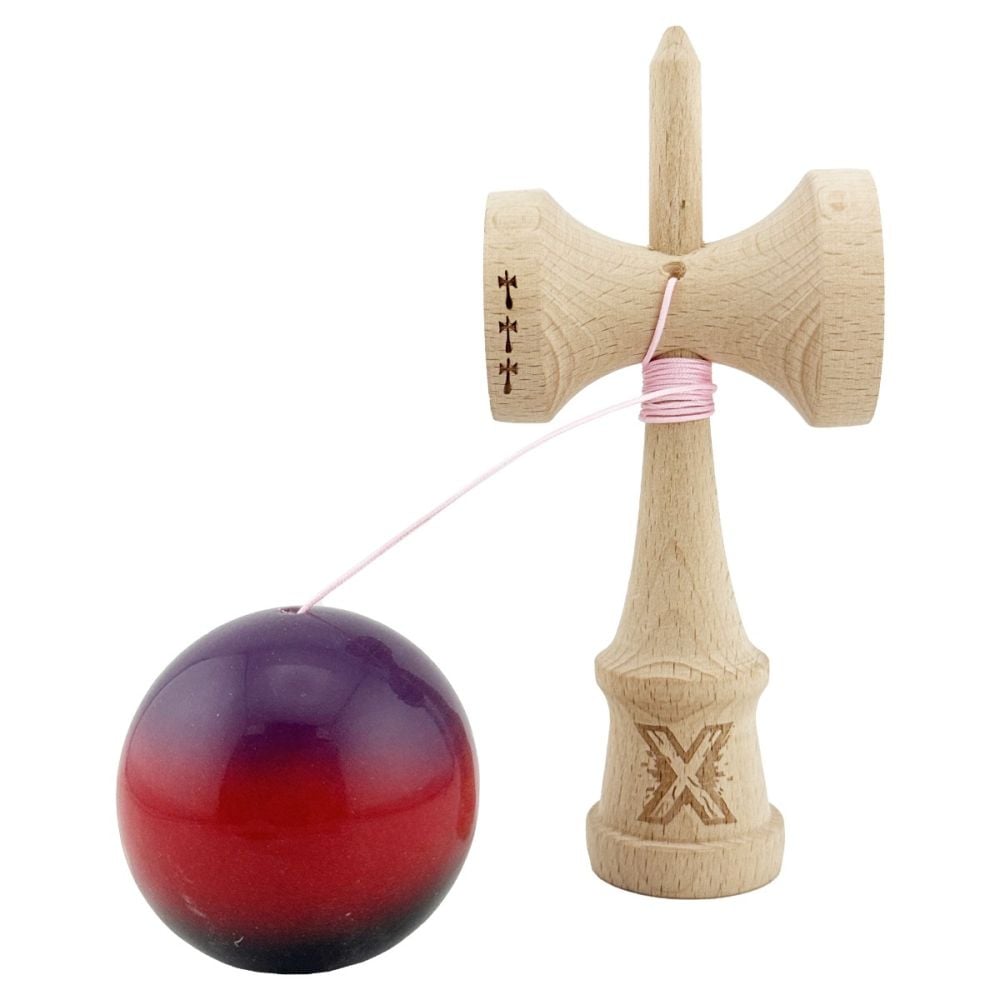 Jucarie de indemanare din lemn, Kendama X, Flippy Big Cups V2