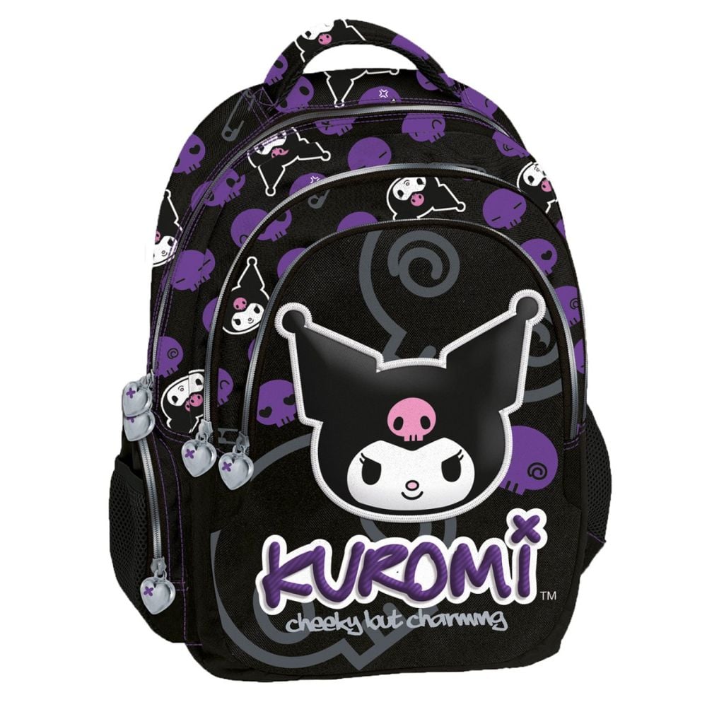 Ghiozdan cu 3 compartimente, Graffiti, Kuromi, Jolt