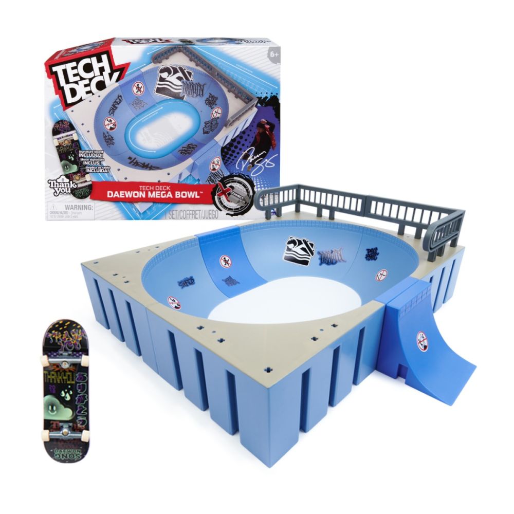 Set de joaca cu skateboard, Tech Deck, Daewon Mega Bowl, 6066909