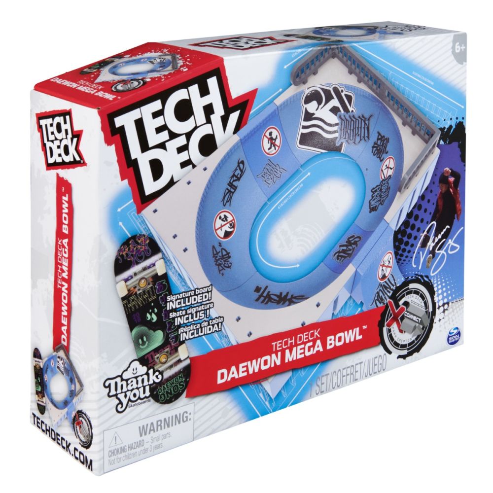 Set de joaca cu skateboard, Tech Deck, Daewon Mega Bowl, 6066909
