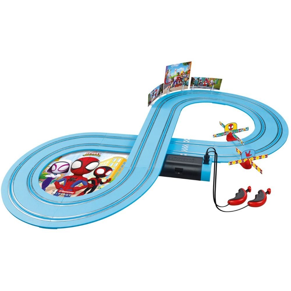 Set pista de curse cu 2 masinute, Carrera, Spidey Amazing Friends
