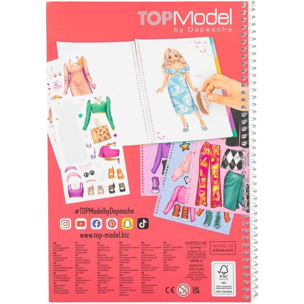 Carte cu activitati, Depesche, TopModel, Dress Me Up Cut Out