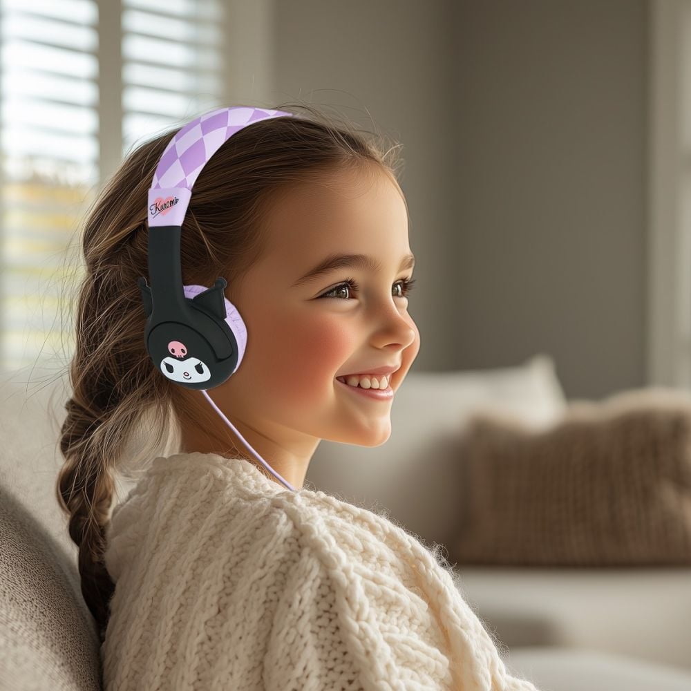 Casti audio cu fir, OTL, On-ear, Kuromi Kids Wired