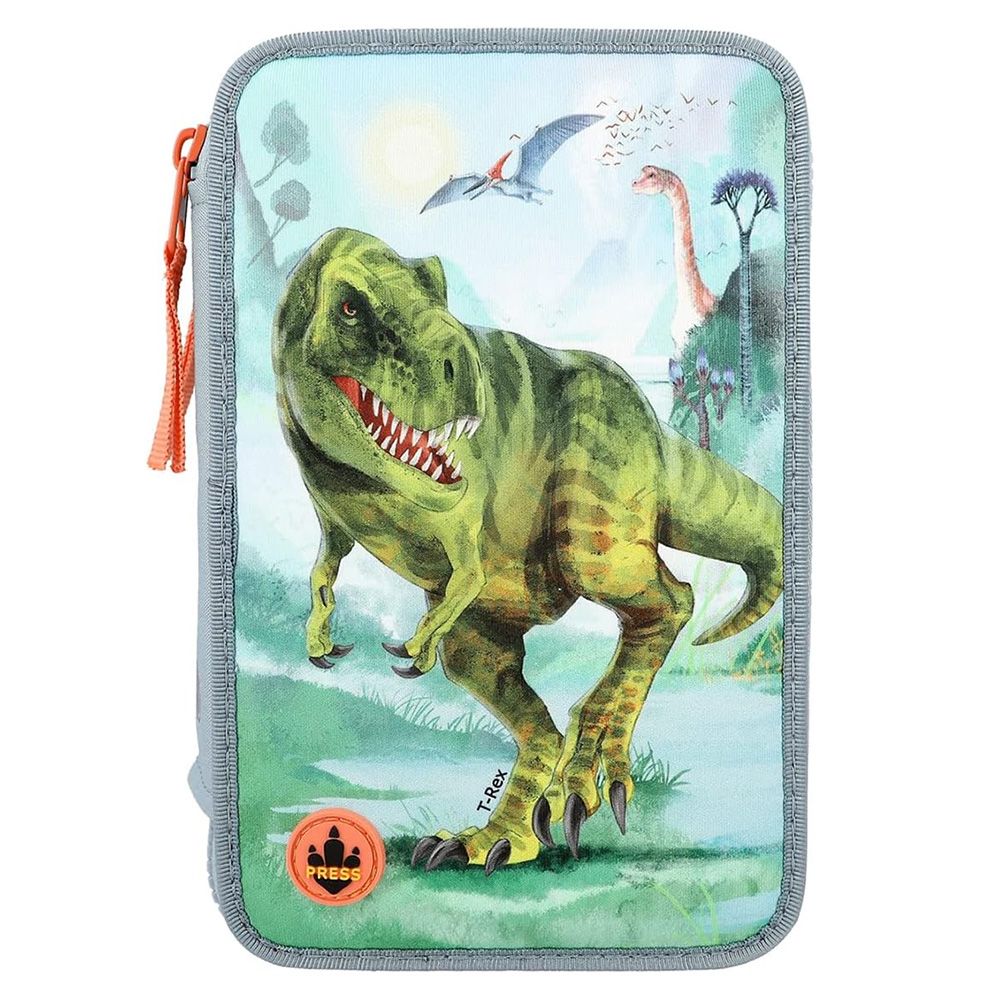 Penar cu trei compartimente echipat, Depesche, Dino World, T-Rex