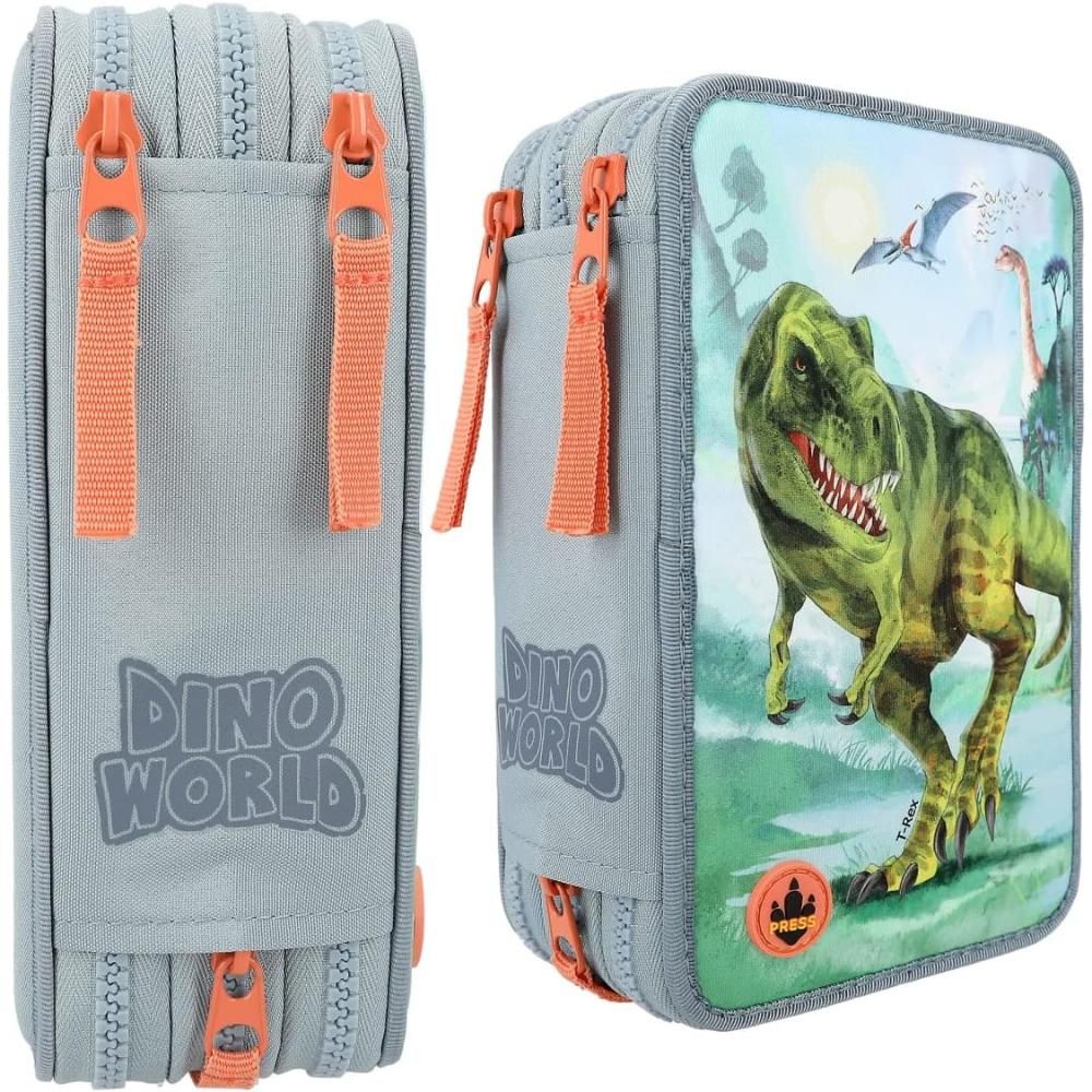 Penar cu trei compartimente echipat, Depesche, Dino World, T-Rex