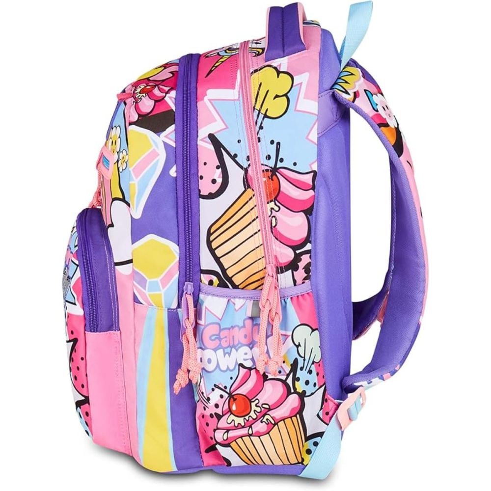 Ghiozdan cu 3 compartimente, Mitama, New Plus, DaisyPop