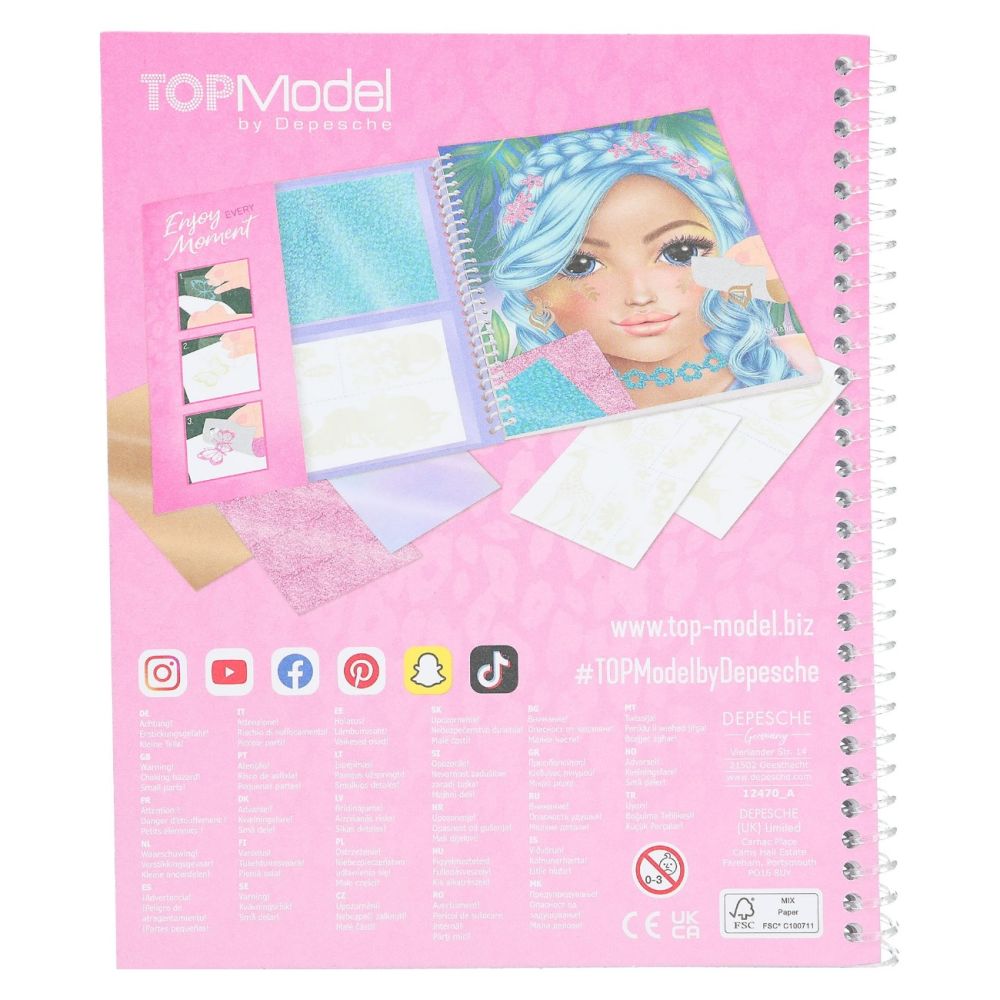 Carte cu activitati, Depesche, TopModel, Stick & Shine