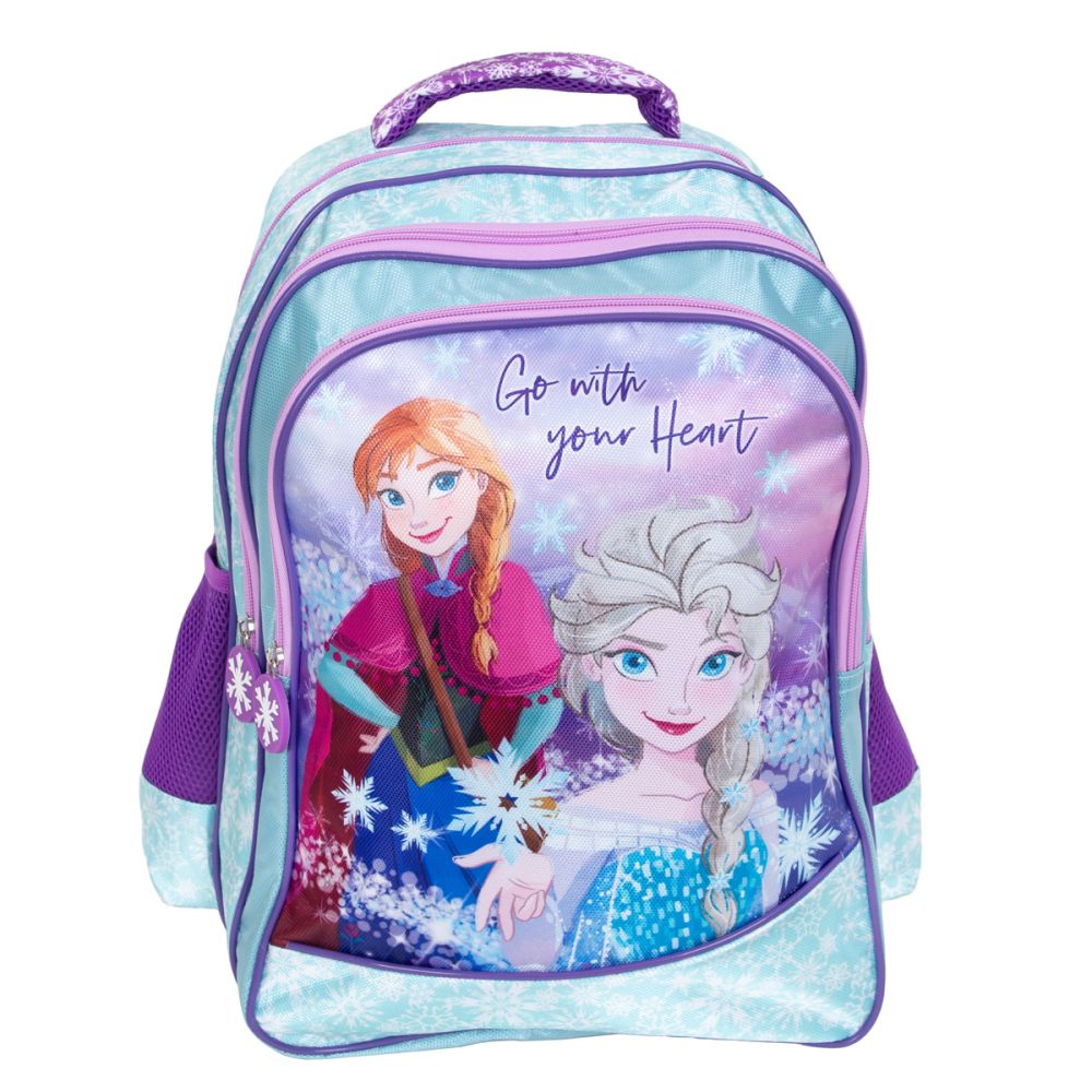 Ghiozdan cu 3 compartimente, Disney Frozen, Go with your heart