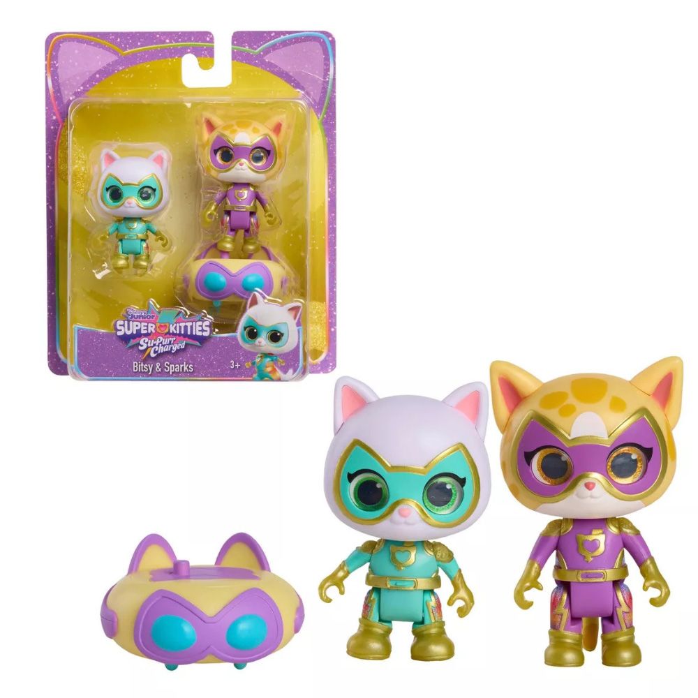 Set de joaca cu 2 figurine si accesorii, Superkitties