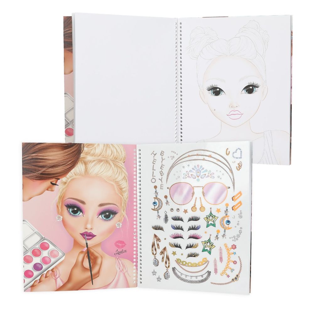 Carte de colorat, Depesche, TopModel, Creeaza-ti propriul machiaj