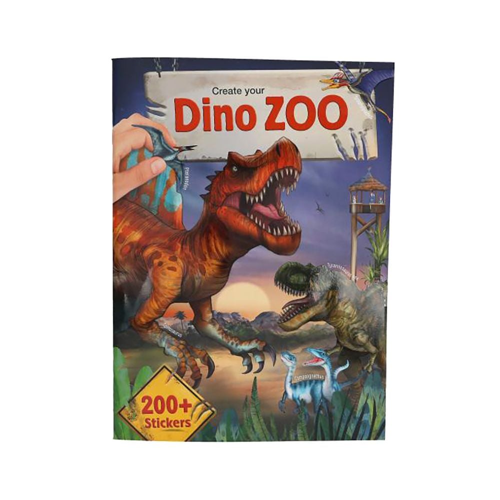 Carte cu stickere, Depesche, Creeaza-ti propriul Dino Zoo