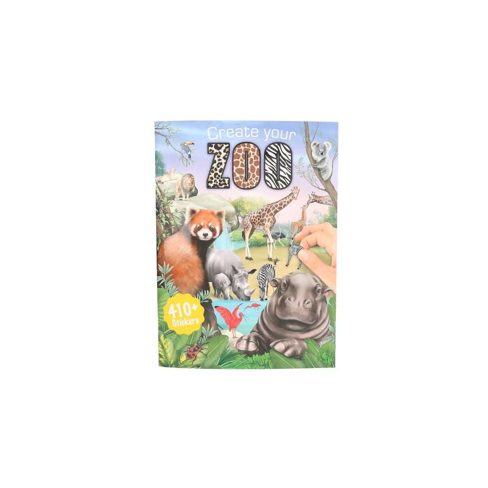 Carte de colorat, Depesche, Create your Zoo 410+ Stickere
