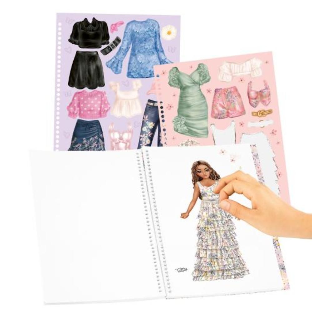 Carte cu stickere, Depesche, TopModel, Dress Me Up, Summer Feeling