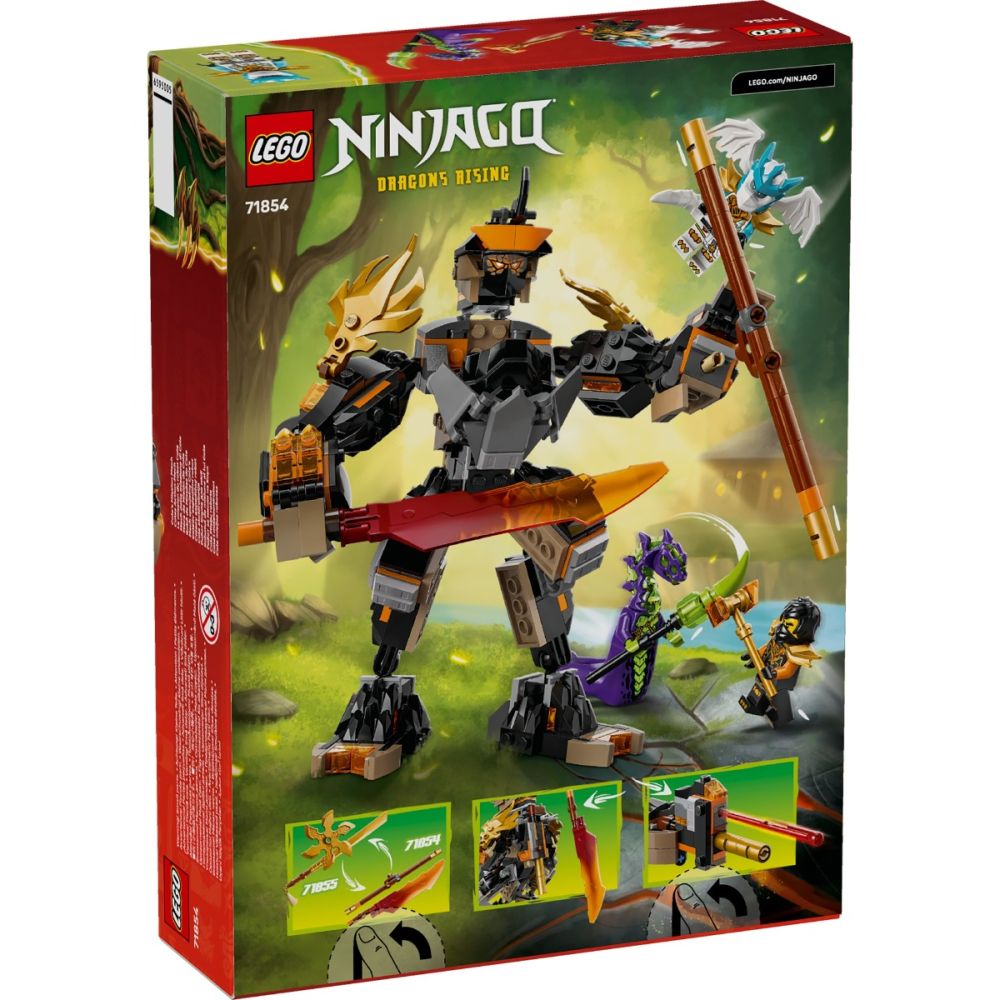 LEGO® Ninjago - Robotul de misiune al lui Cole si dragonul Zane (71854)