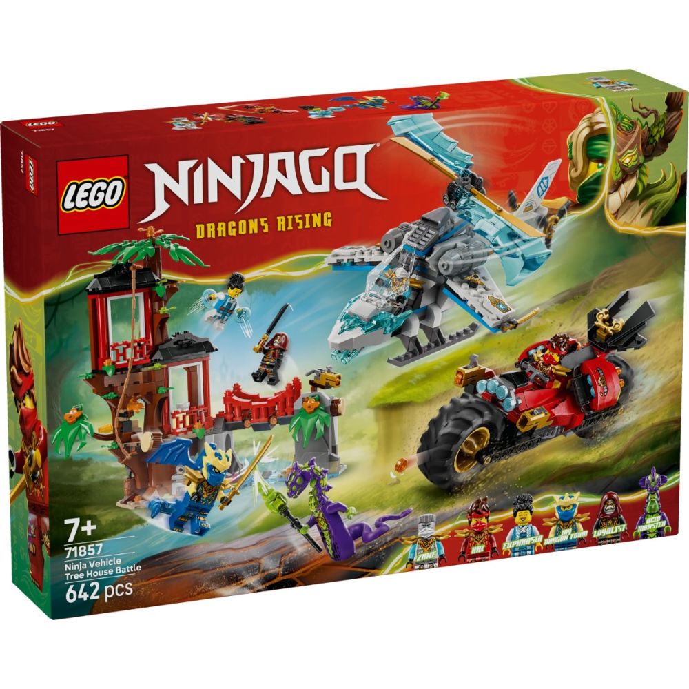 LEGO® Ninjago - Lupta la casa din copac cu vehicule ninja (71857