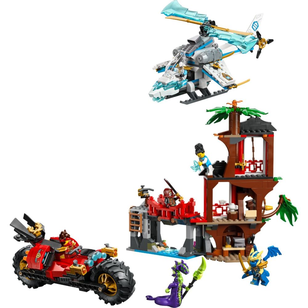 LEGO® Ninjago - Lupta la casa din copac cu vehicule ninja (71857