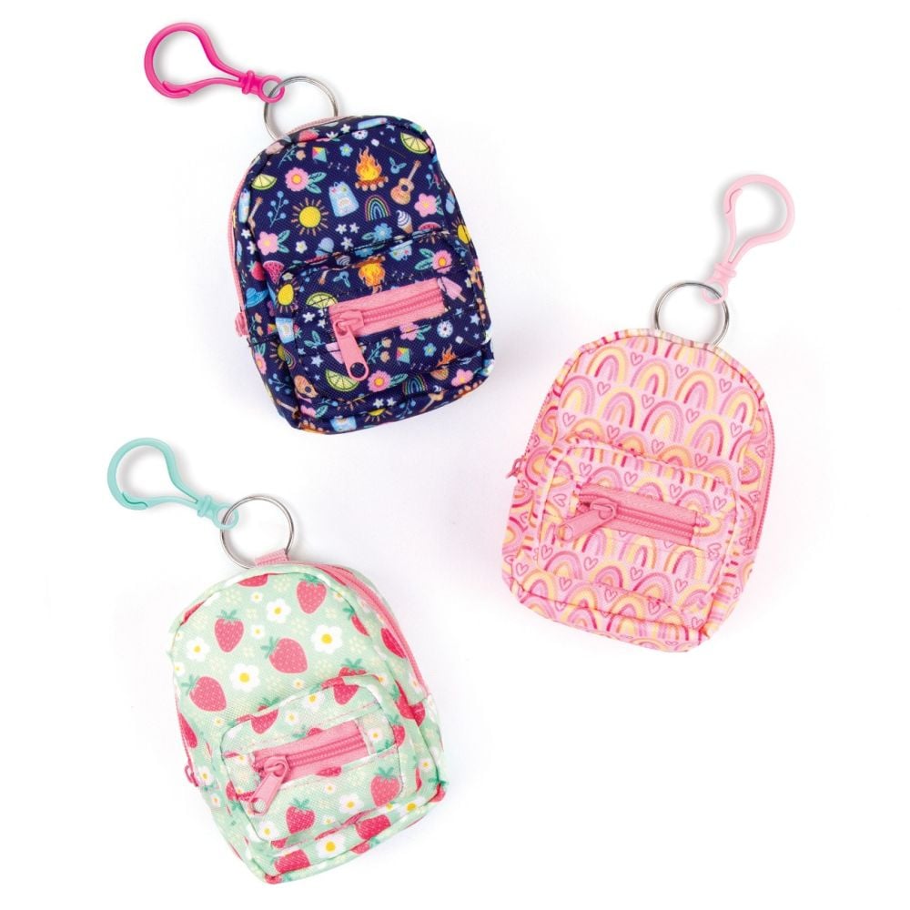 Mini ghiozdanel cu accesorii de papetarie, Glimmer & Glow, 5 piese