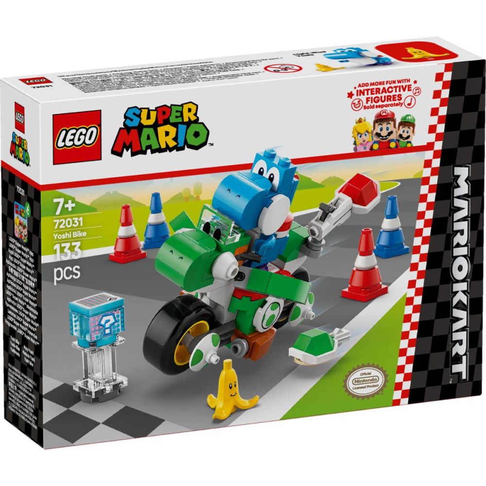 yoshi☘️ KNEX Super Mario Mario Kart Wii Yoshi Standard Bike Set 38012 - ToyWiz