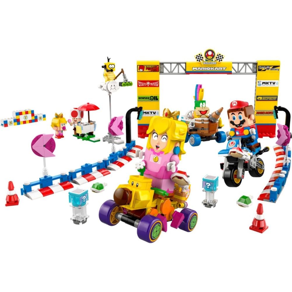 LEGO® Super Mario - Mario Kart - Set Baby Peach si Grand Prix