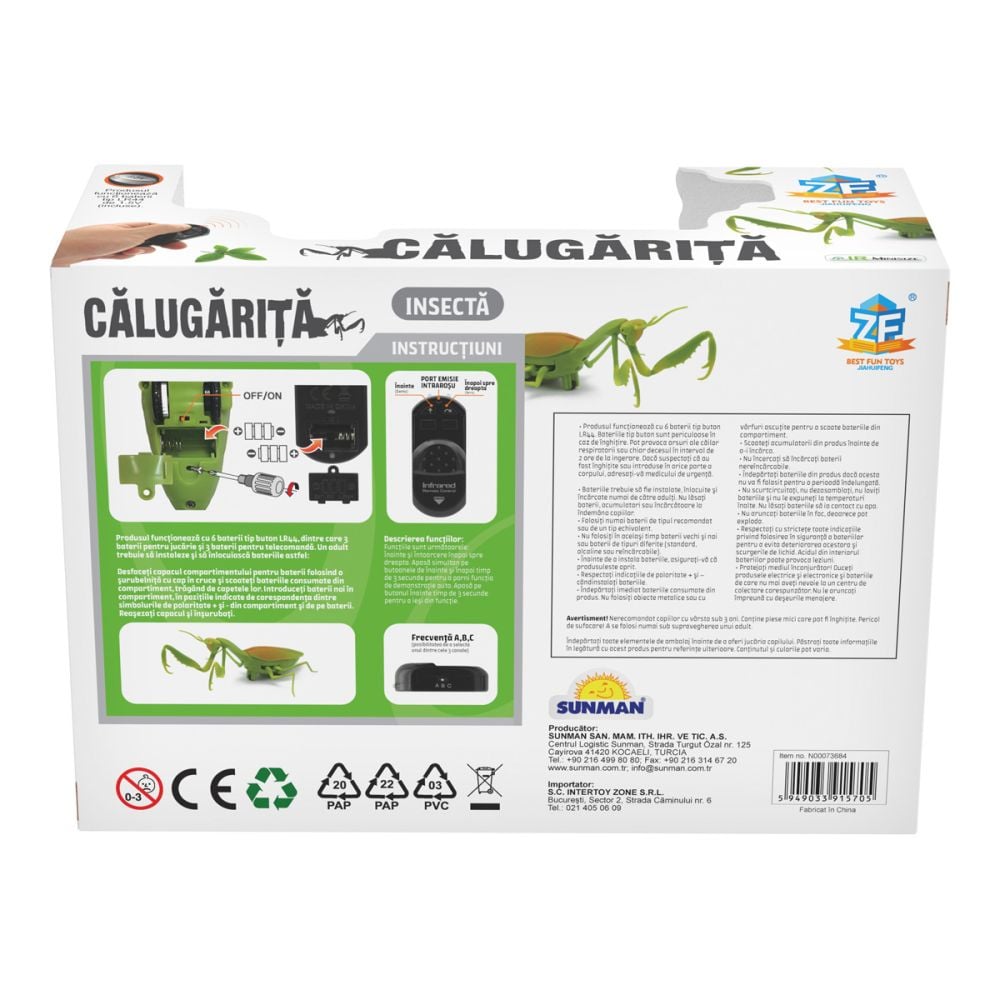 Jucarie interactiva Crazoo, Calugarita cu telecomanda