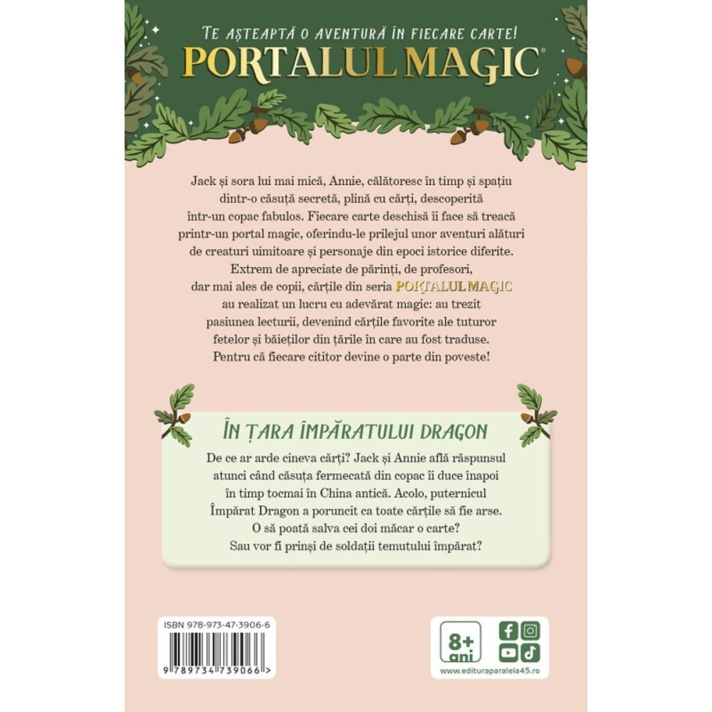 In tara imparatului dragon. Portalul magic nr. 14. Ed. 3, Mary Pope Osborne