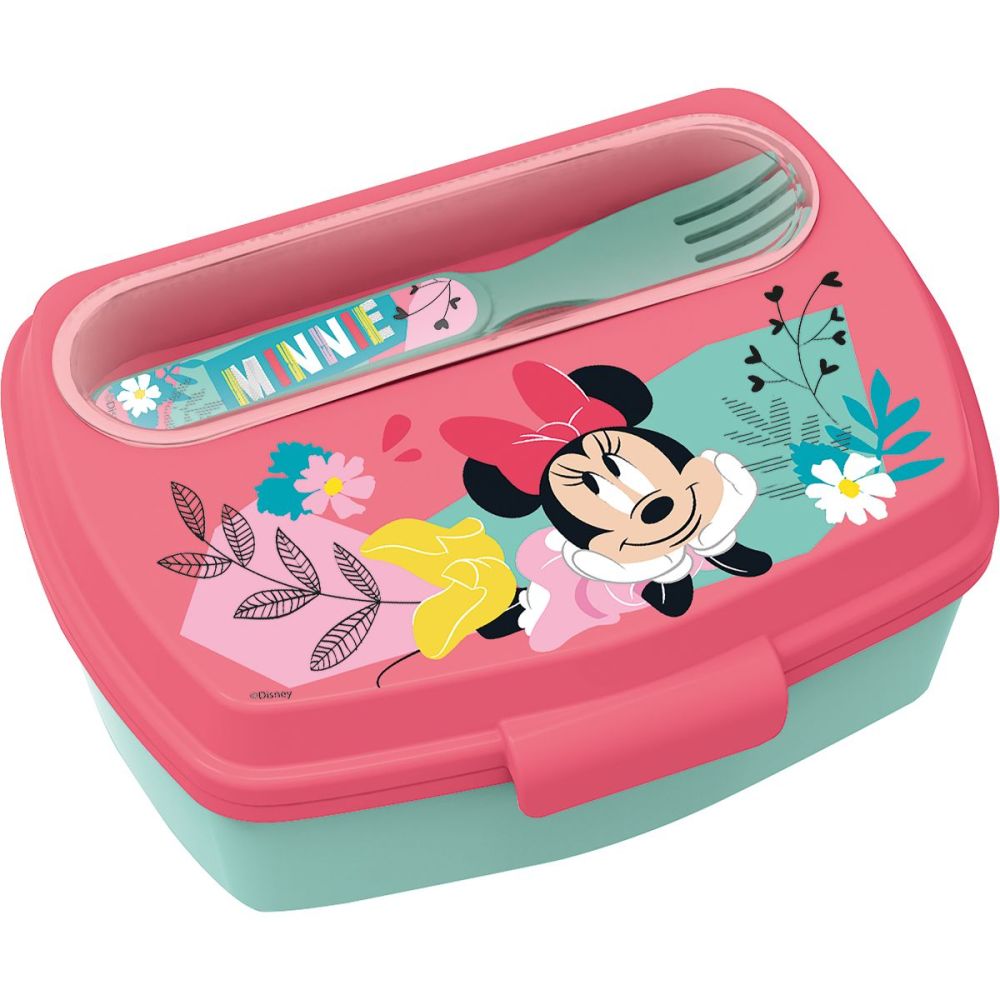 Caserola de pranz cu tacamuri, Stor, Minnie Mouse