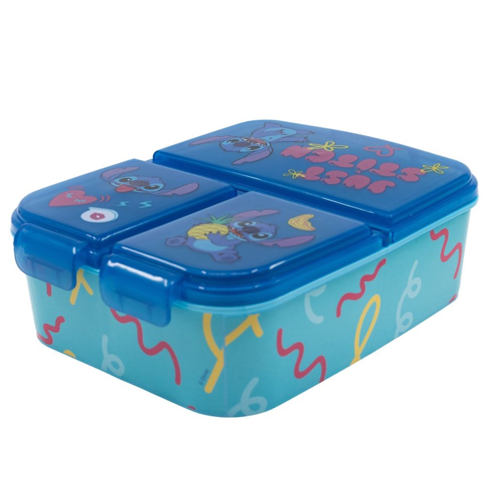Caserola pentru pranz cu 3 compartimente, Disney Stitch