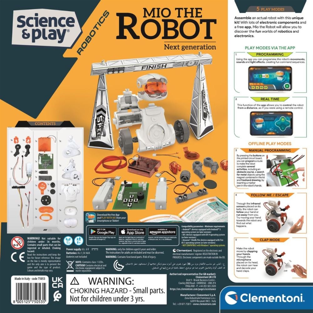 Kit de constructie Clementoni, Robotul Mio