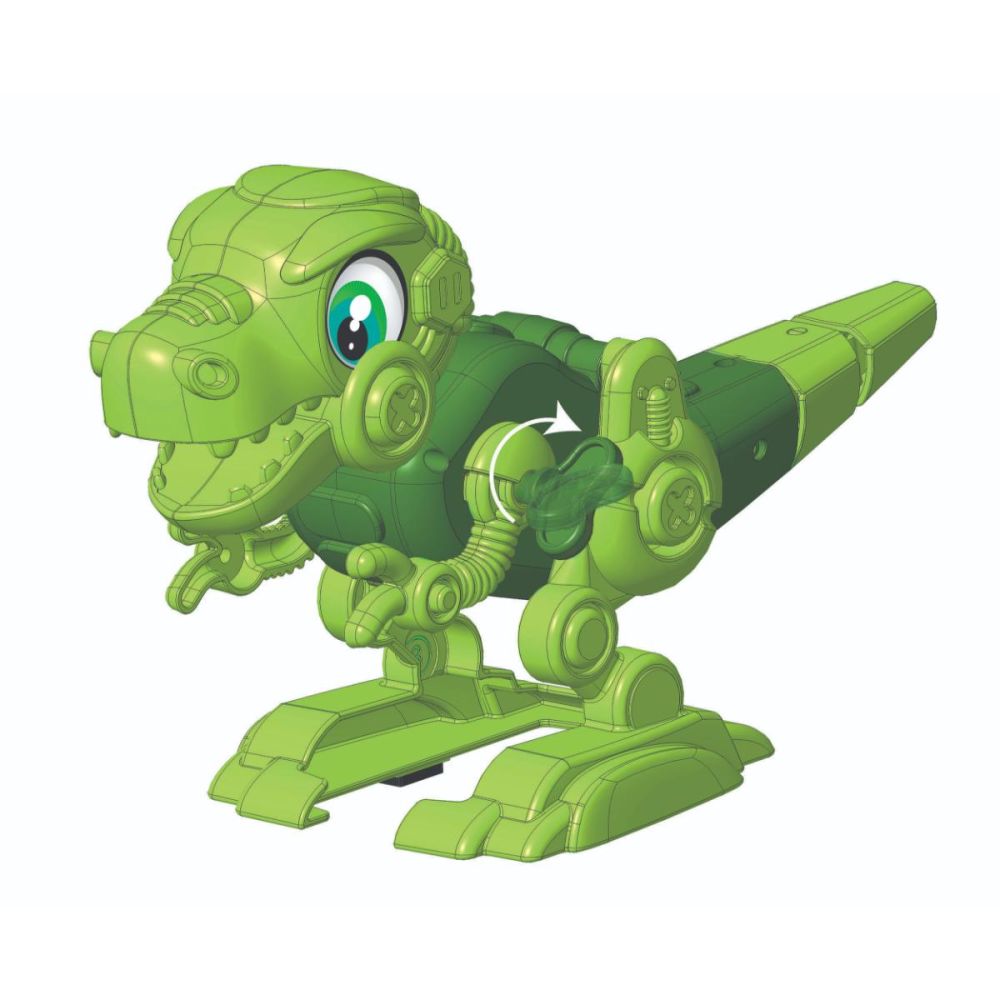 Kit de constructie, Clementoni, Science and Play, Robotul Dino T