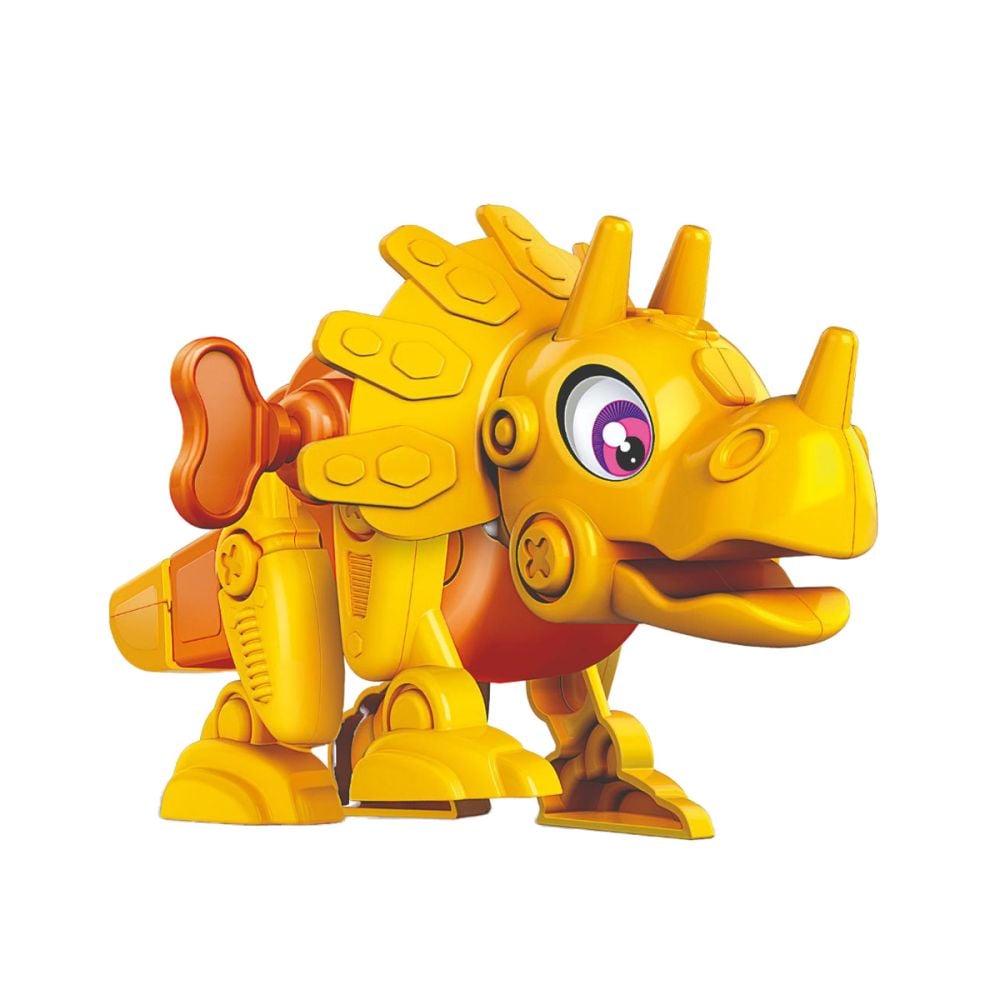 Kit de constructie, Clementoni, Science and Play, Robotul Dino Triceratops