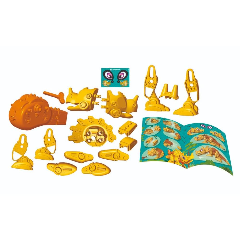 Kit de constructie, Clementoni, Science and Play, Robotul Dino Triceratops