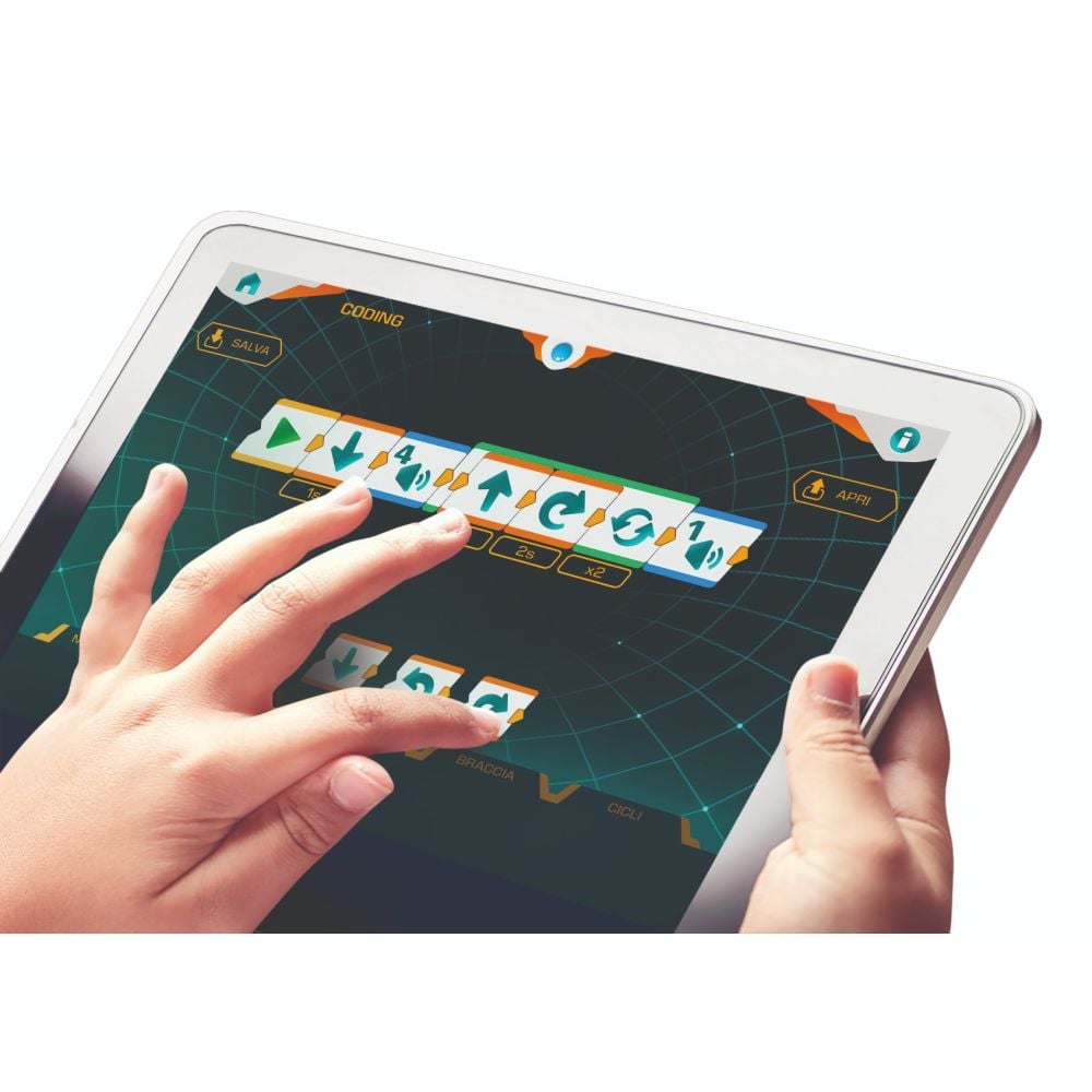 Kit de constructie, Clementoni, Evolution Robot interactiv, 50 piese