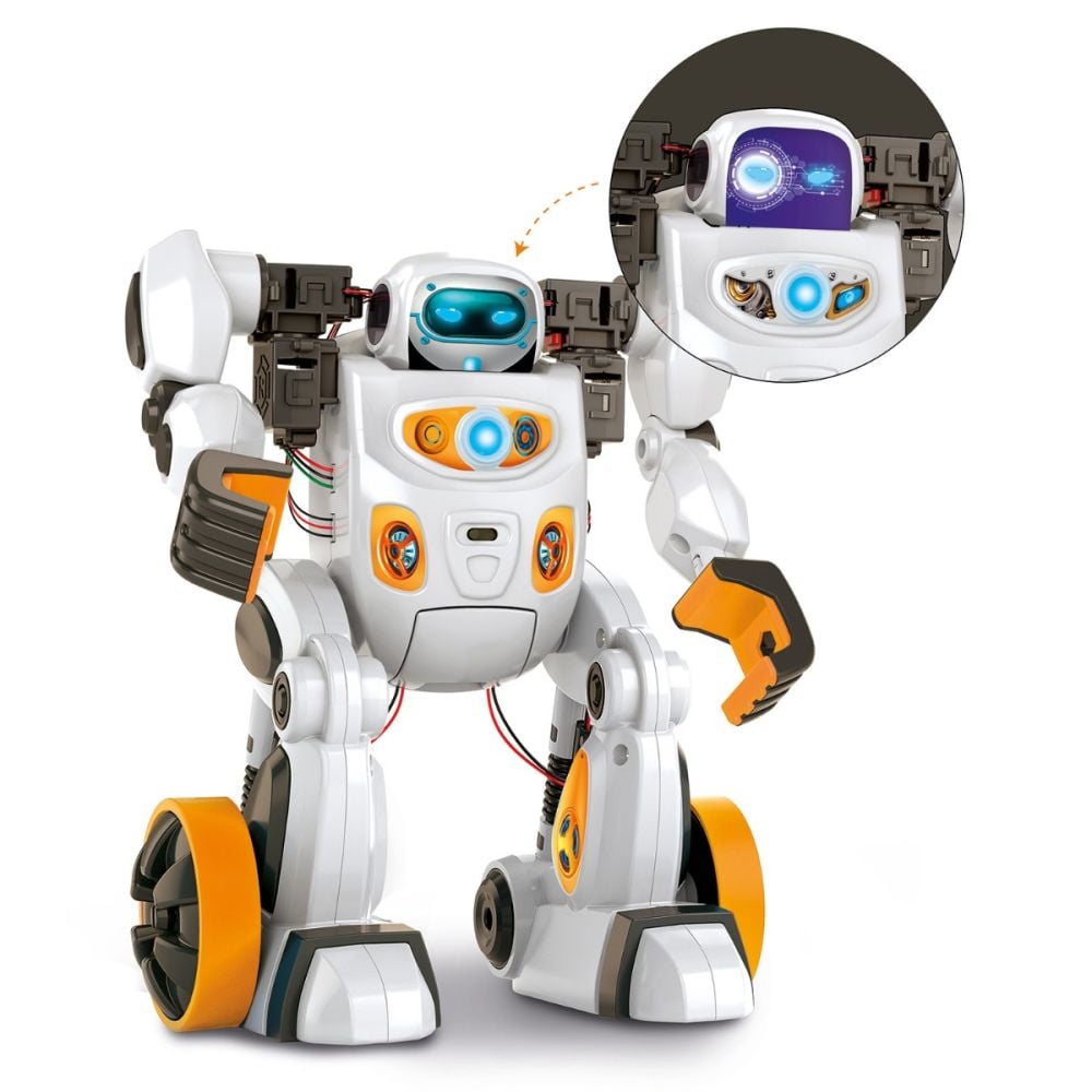 Kit de constructie, Clementoni, Robot interactiv AIRO, 80 piese