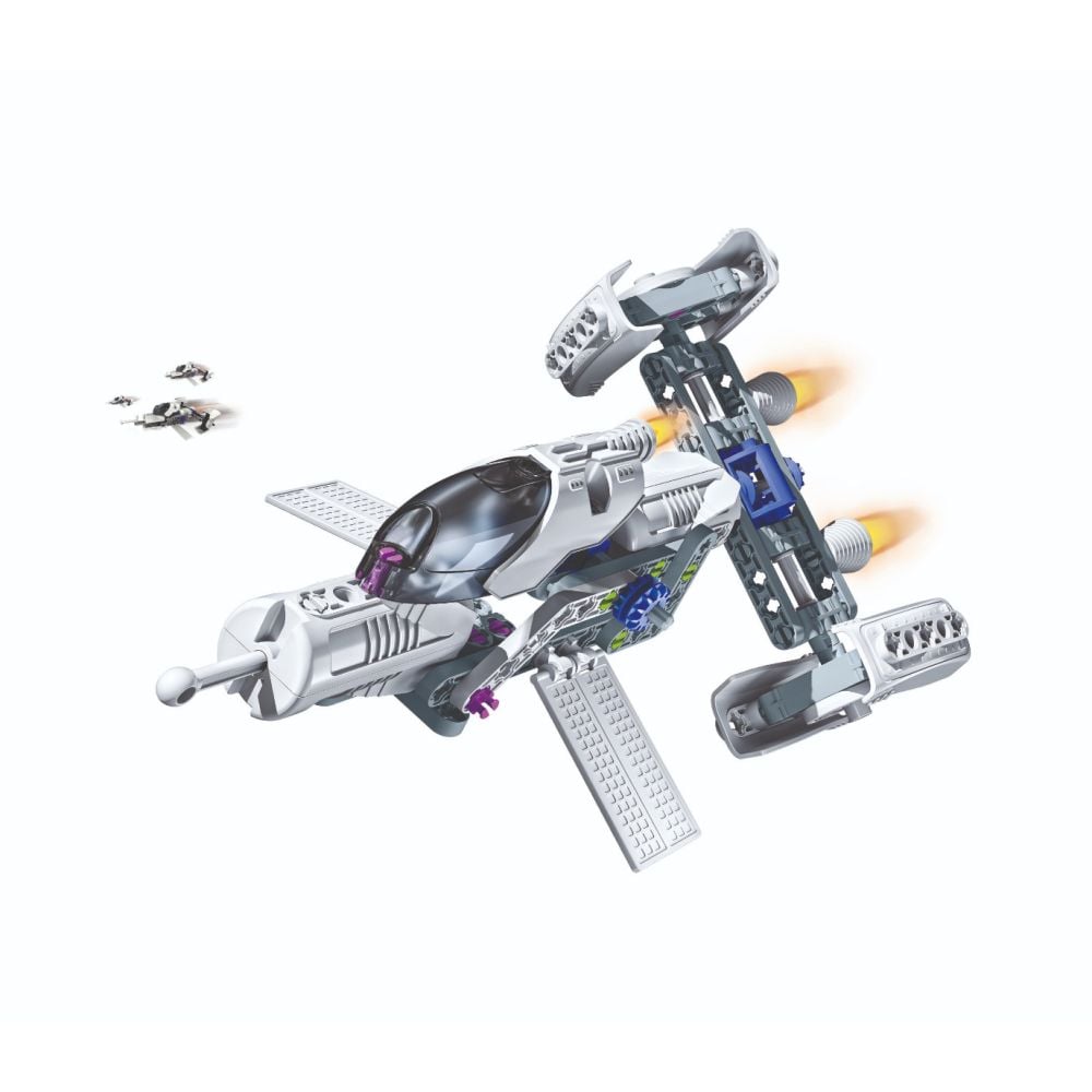 Kit de constructie, Clementoni, Science & Play, Nava Spatiala, 90 piese