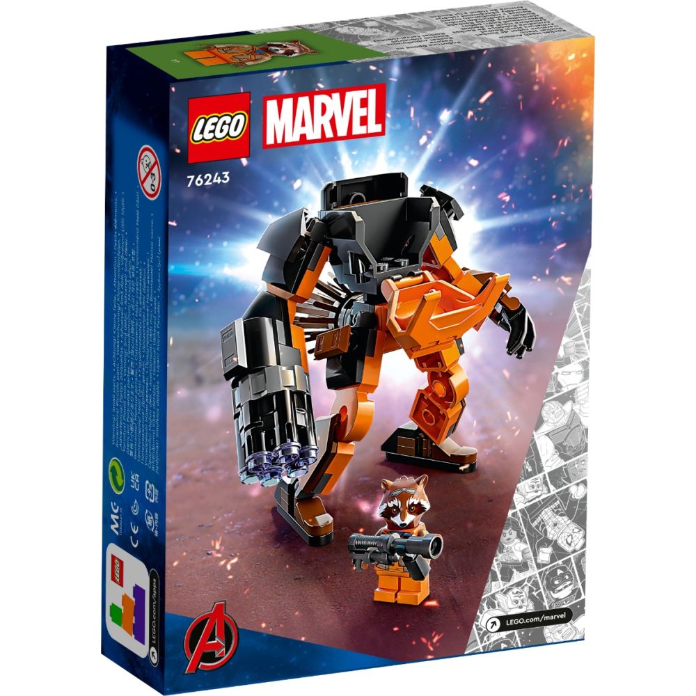 LEGO® Marvel - Armura de robot a lui Rocket (76243)