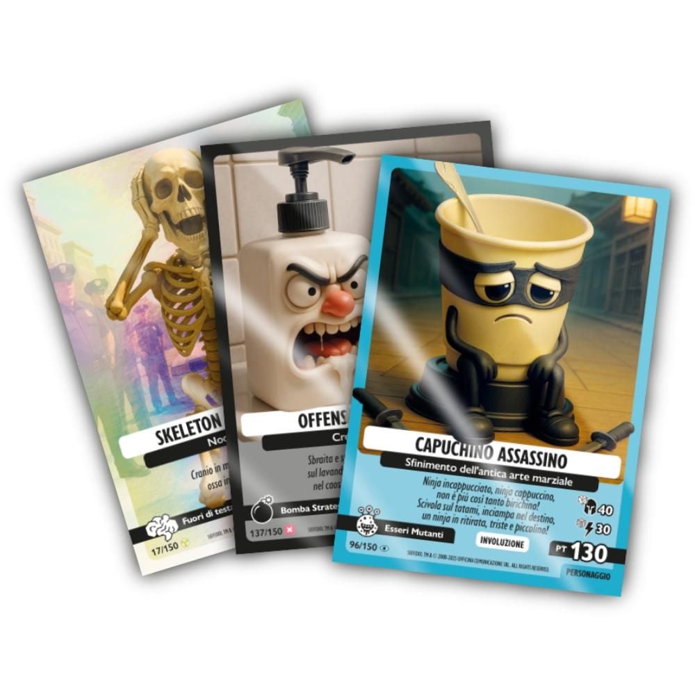 Set 21 cartonase de colectie, BrainRot, Seria Beta, Allucinazione