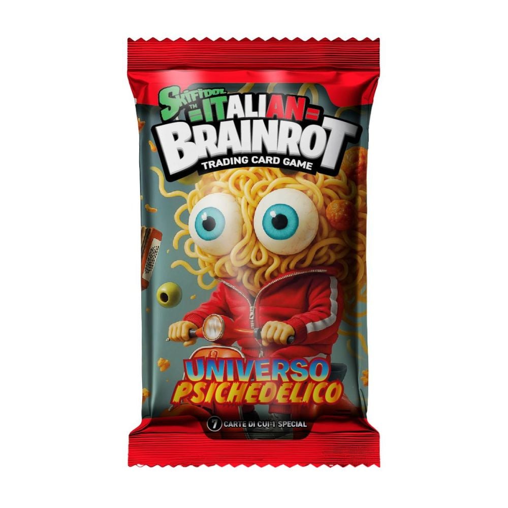 Set 7 cartonase de colectie, BrainRot, Seria Alpha, Universo Psichedelico