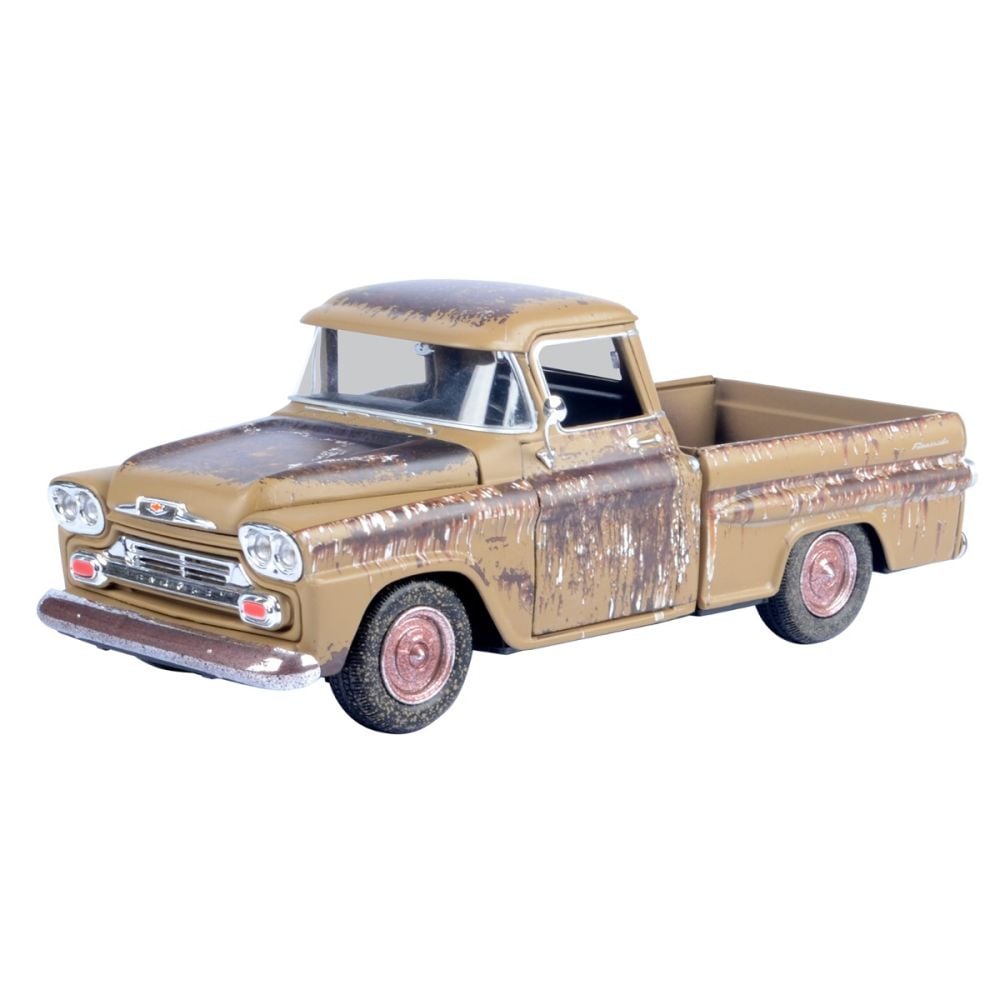 Masinuta metalica, Motormax, Weathered Treasures, 1958 Chevy Apache Fleetside, 1:24