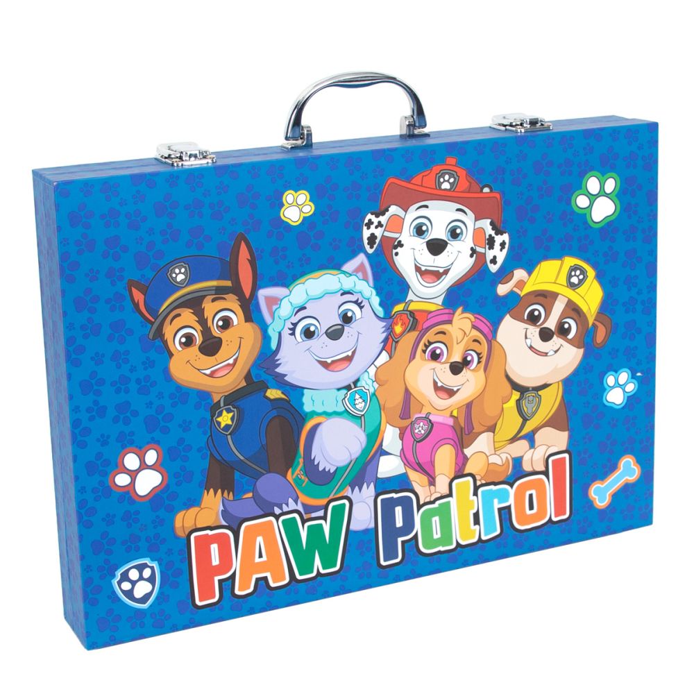 Set de colorat in trusa, Paw Patrol, 137 piese
