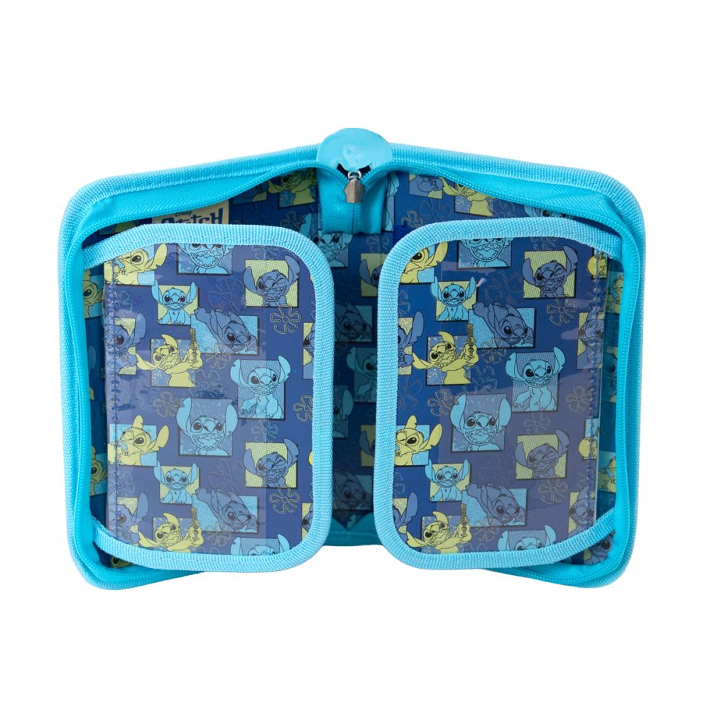 Penar cu 1 fermoar si 2 extensii, Disney Stitch, Aloha, Albastru