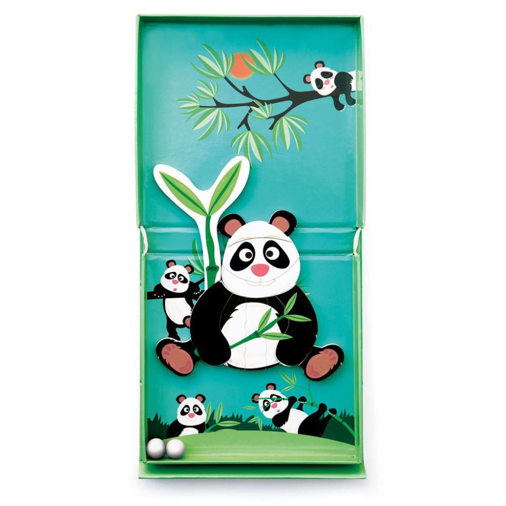 Puzzle magnetic Scratch, Panda, 11 piese