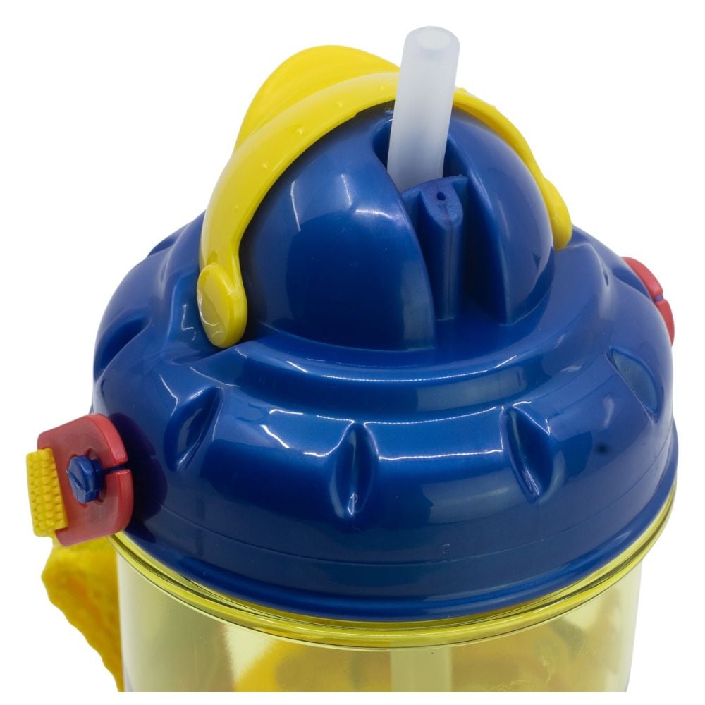 Sticla din plastic cu pai, Paw Patrol, 465 ml