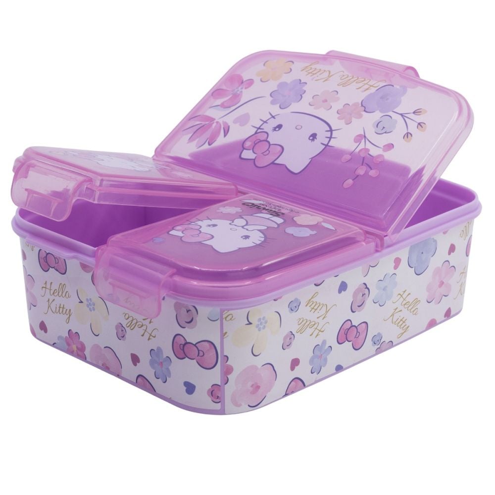Caserola pentru pranz cu 3 compartimente, Hello Kitty | Noriel