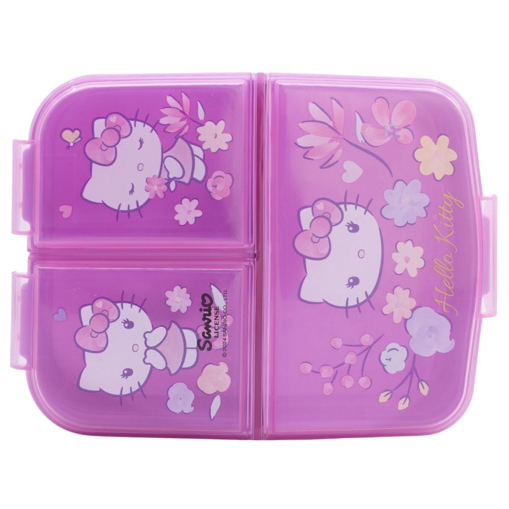 Caserola pentru pranz cu 3 compartimente, Hello Kitty | Noriel