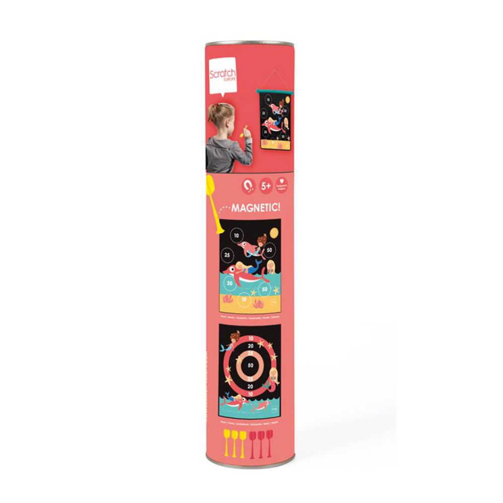 Joc darts magnetic 2 fete, Scratch, Sirena, Mediu