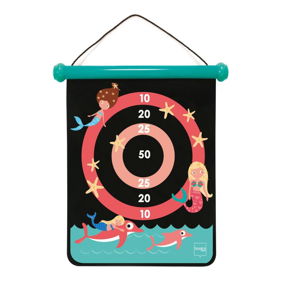 Joc darts magnetic 2 fete, Scratch, Sirena, Mediu