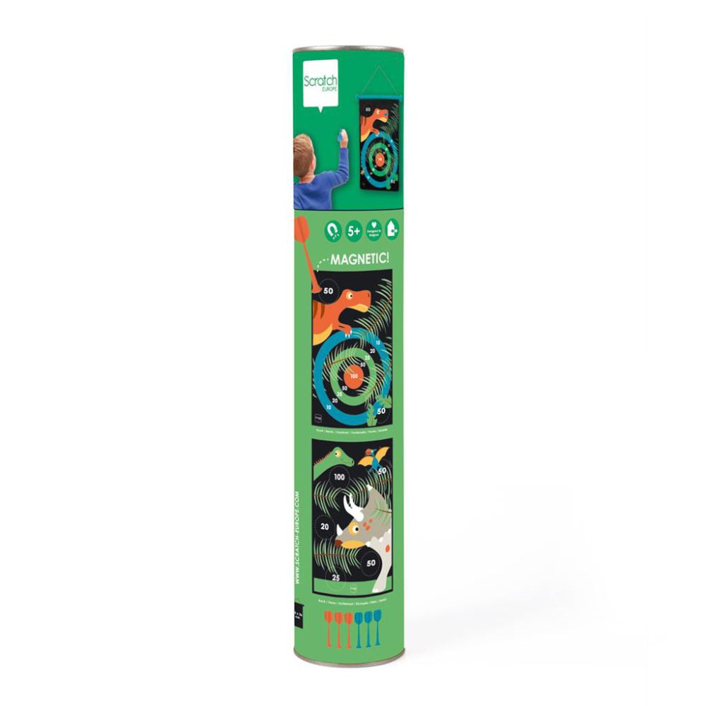 Joc darts magnetic 2 fete, Scratch, Lumea Dino