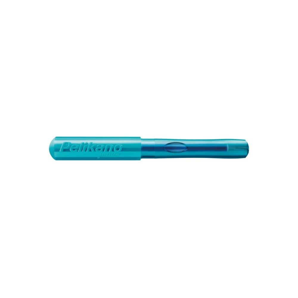 Stilou pentru dreptaci, Pelikano Junior, Penita A, Grip Ergonomic, Turcoaz