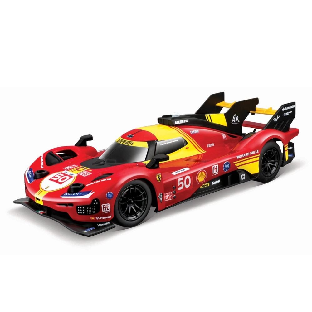 Masina de curse cu telecomanda, Maisto Tech, Ferrari 499P 2024, Le Mans Champion, 1:24